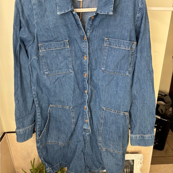 Hatch Denim Utility Romper (Maternity) - Picture 2 of 5